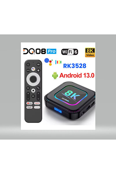 zerzembe DQ08 Pro RK3528 Android 13 Dört Çekirdekli Akıllı TV Kutusu