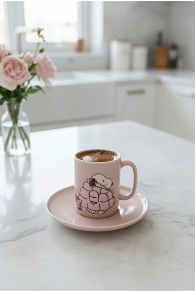 Rolin Design Snop Pembe Kahve Fincanı 90ml