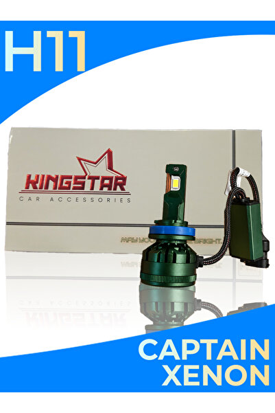 KNG H11 LED Xenon Far Ampulü | KINGSTAR CAPTAIN Serisi | 12.000 Lumen | Beyaz...