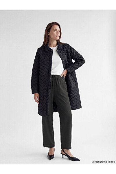 LC Waikiki Nevavm Women's Pants with Elastic Waist and Difference in Color