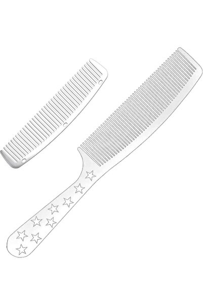 Others 2 τεμάχια Μεταλλικές Αντιστατικές Χτένες Κομμωτικής από Ανοξείδωτο Ατσ...