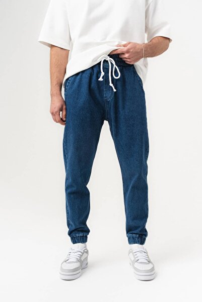 go gang own Motional Jogger Jean Pants with Elastic Waist and Cuffs