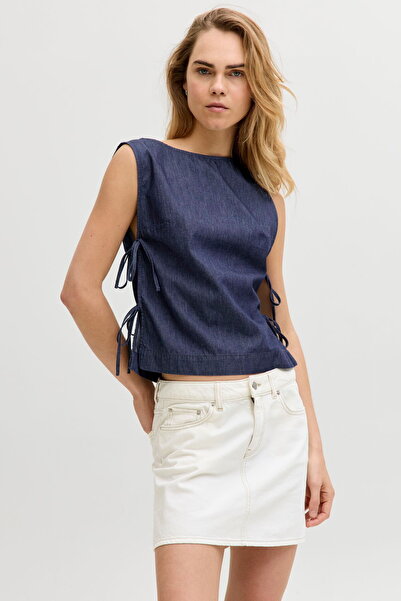 Jack & Jones Γυναικείο Αμάνικο Τοπ με Λεπτομέρεια Baglama - Debby