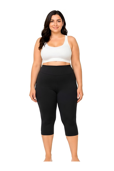 ask Μακρύ κολάν κάπρι με ψηλή μέση και εφέ σύσφιξης – Ελαστικό, άνετο & κομψό