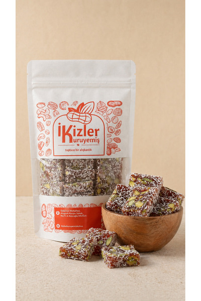Antep Fıstıklı Yaprak Cezerye 500 Gr Lokum Kıvamında Geleneksel Tatlı Atıştırmalık