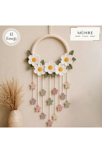 mühre Pinterest Kapı Süsü El Emeği Amigurumi Örgü Çiçekli Tasarım Ev Hediyesi