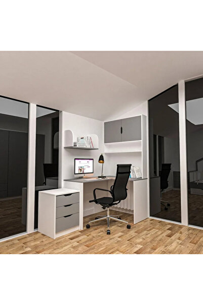 marangozhaneden Grey Çalışma Masası Mdf