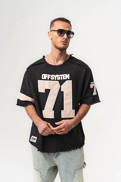 go gang own Μπλουζάκι System 71 Oversize με λαιμόκοψη ποδηλάτου, με κρόσσια κ...