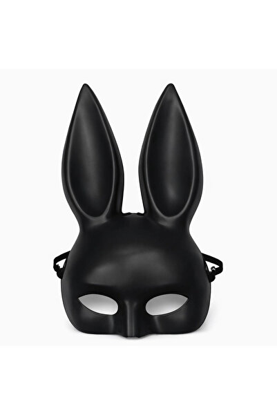 magicool Black Luxury Rabbit Mask with Long Ears