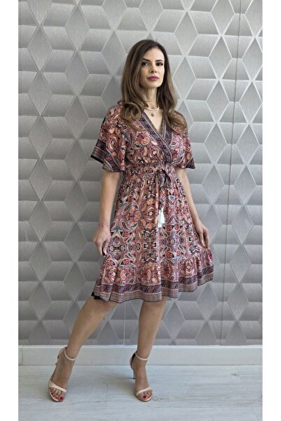 styleFlex Rochie scurta cu imprimeu indian