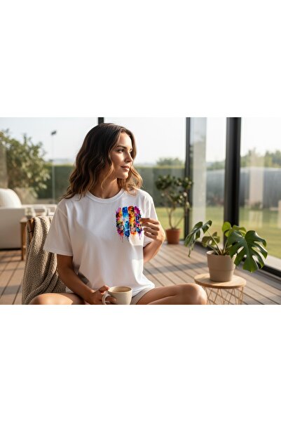 URBANTRENDSTORE Unisex Minimal Printed Pattern Casual for Holidays Simple Bas...