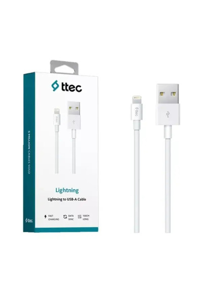 Ttech TTEC Lightning iPhone USB Kablo 🔌 Hızlı Şarj ve Veri Aktarım Uyumlu Da...