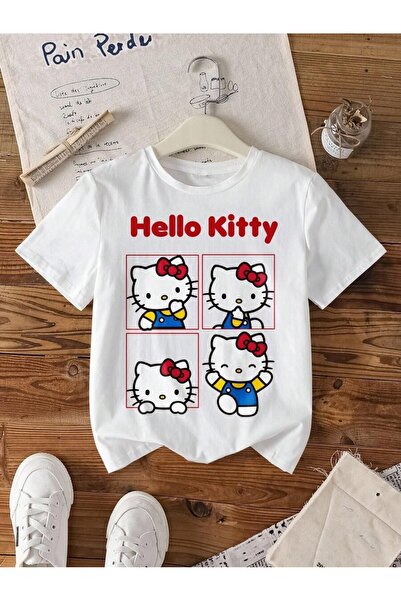 SVART WEAR Hello Kitty majica sa okruglim izrezom, 100% pamuk, kratki rukavi,...