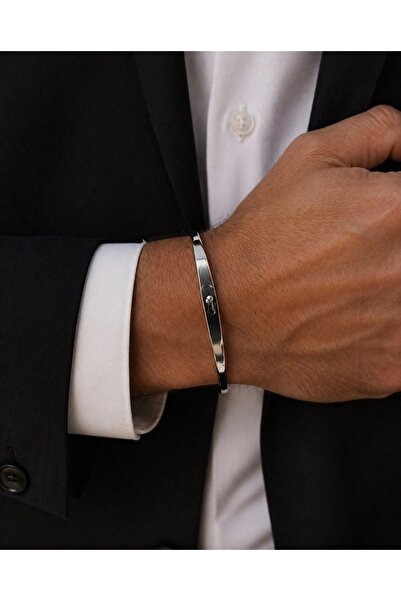 MİRAÇ GÜMÜŞ TAKI ATÖLYEM 925 Ayar Gümüş Lüks Unisex Bileklik (Çiftler İçin De...
