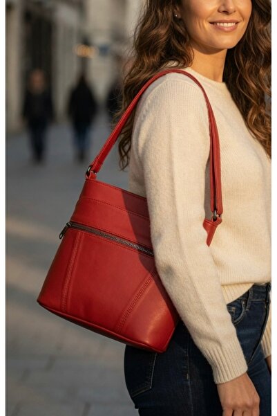 Mocikon Genuine Leather Handmade Women's Tote Shoulder Bag with Compartments ...