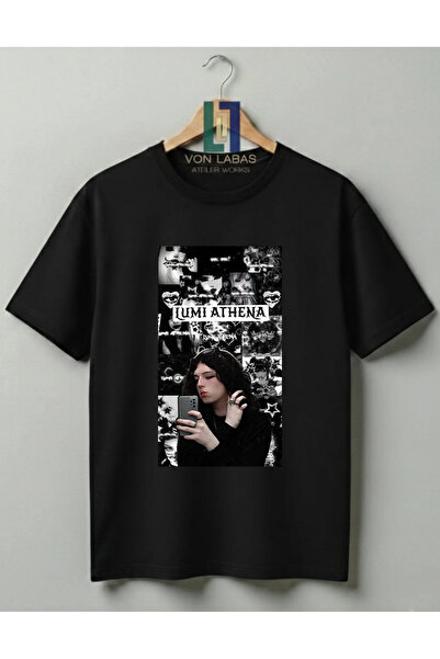 Grafftee Clothing Βαμβακερό μπλουζάκι Lumi Athena με στάμπα Unisex - Γραφικό ...