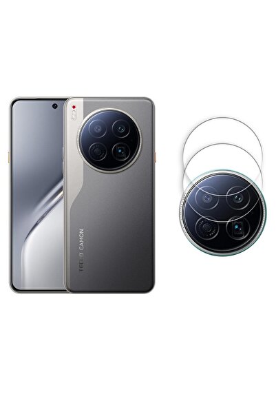 ECRMOBILE Tecno Camon 40 Premier Esnek Nano Kamera Lens Koruyucu (2 Adet)
