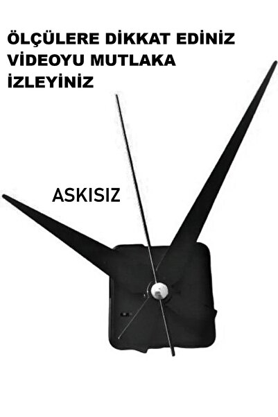 CNR SHOP Saat Makinesi, 16 MM ŞAFT Akar Sessiz Duvar Saati Mekanizması, Akrep...