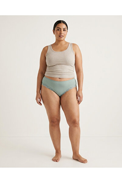 Hünex Γυναικεία εσώρουχα με δαντέλα και ελαστική μέση σε μεγάλο μέγεθος