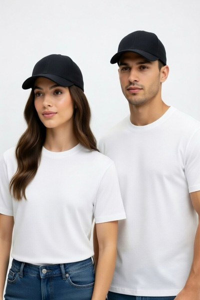 Mollycrush Unisex Black Plain Baseball Cap – Sports & Casual Use, Adjustable Cap