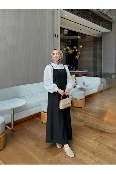 codudem فستان سالوبيت من قماش الجبردين الرقيق الصيفي مناسب للملابس الإسلامية