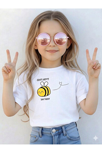 VODEXA Tricou supradimensionat pentru copii și adolescenți, 100% bumbac, impr...