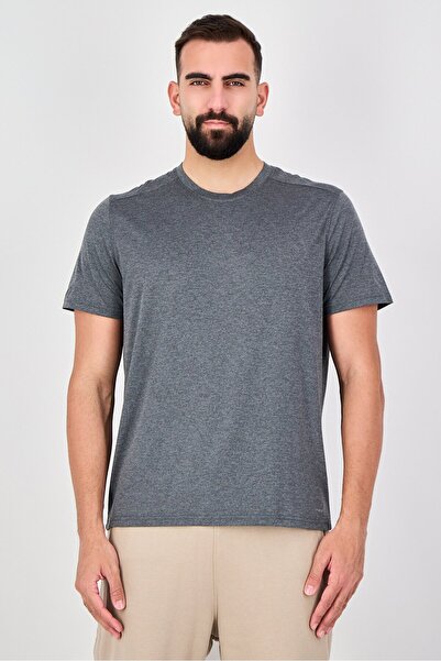 motion Men Sportswear Fit Short Sleeve Training Core T-Shirt, Charcoal