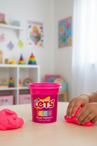 Lets Neon Oyun Hamuru Tekli 110g | Renk Seçenekli