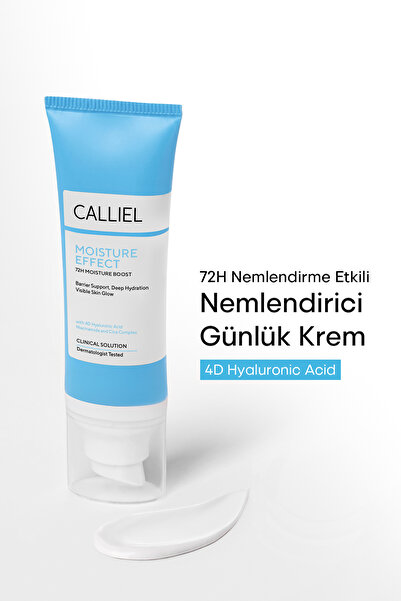 CALLİEL 72 Saat Yoğun Nemlendirme Etikili, 20 SPF, 4D Hyaluronic Acid ve Cica Complex, Bariyer Destekleyici Nemlendirici 90 ML