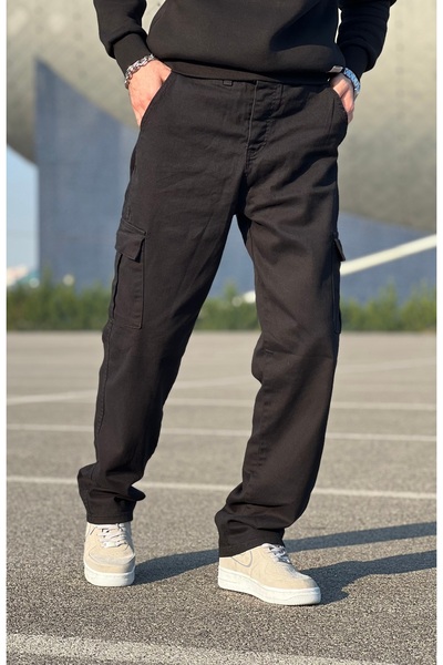 wamoss Pantaloni cargo largi, stil vintage, Skb