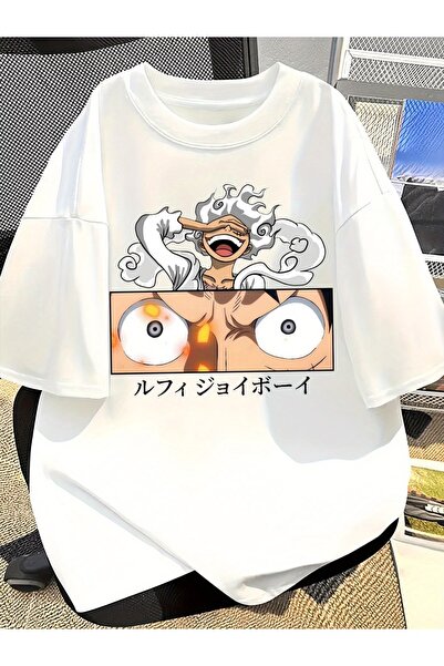 Le Savu Μπλουζάκι One Piece με στάμπα, Unisex, Oversize