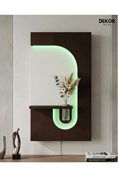 TAKIFİX Pilli LED’li 50×90 CM Oval Modern Ledli Duvar Tablosu | Dekoratif Pan...