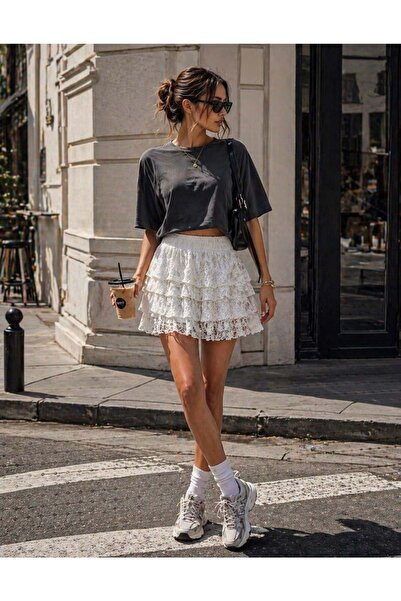 ibeeka Καθημερινά κομψά εσωτερικά σορτς με επένδυση, πολυεπίπεδη κινητή μίνι ...