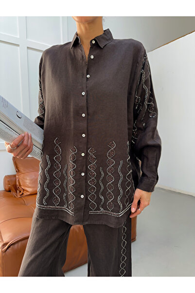 MİA NOURA ΓΥΝΑΙΚΕΙΟ ΠΟΥΚΑΜΙΣΟ ΜΕ ΧΑΝΤΡΕΣ ΜΠΡΟΣΤΑ, ΠΙΣΩ ΚΑΙ ΣΤΑ ΜΑΝΙΚΙΑ, ΠΑΝΤΕ...