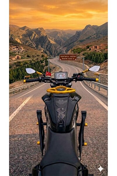 CF Moto 150 NK NK250 CNC SPOR AYNA +MANET KARBON KORUMA 2 Lİ SET gold