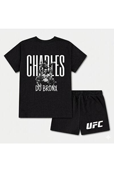 SVART WEAR Charles Oliveria Ufc Unisex 100% Cotton Shorts - T-Shirt Bottom To...