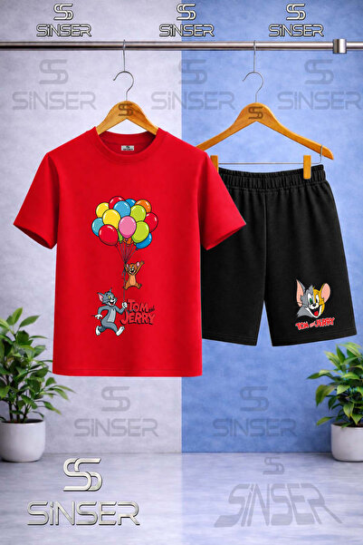 SS SİNSER Παιδικό μπλουζάκι με στάμπα CAT MOUSE TM JRY BALLOON με λαιμόκοψη -...