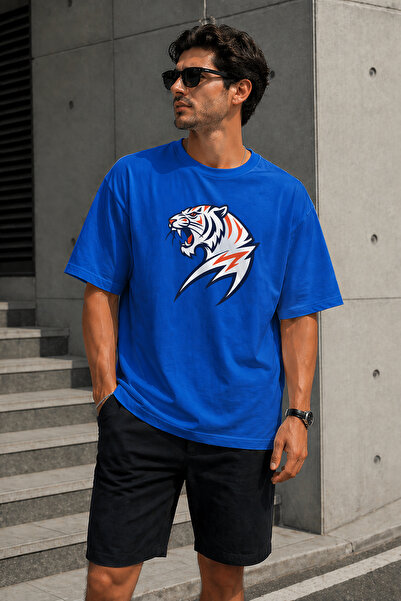 ArtYus Μπλουζάκι Unisex Oversize με στάμπα σύμβολο δύναμης Τίγρης – Βαμβακερό...