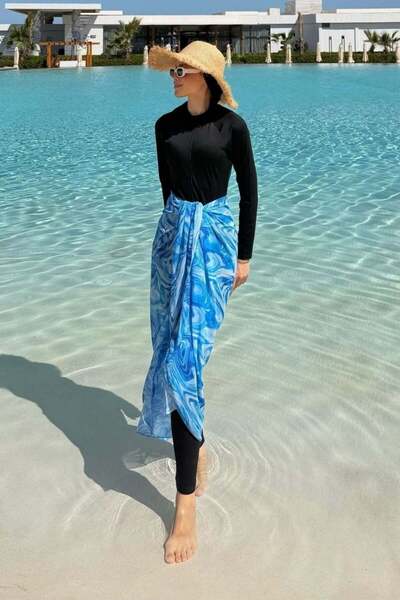 Şulemoda Giyim Παρεούλα Τριπλό Μαγιό Ice Blue