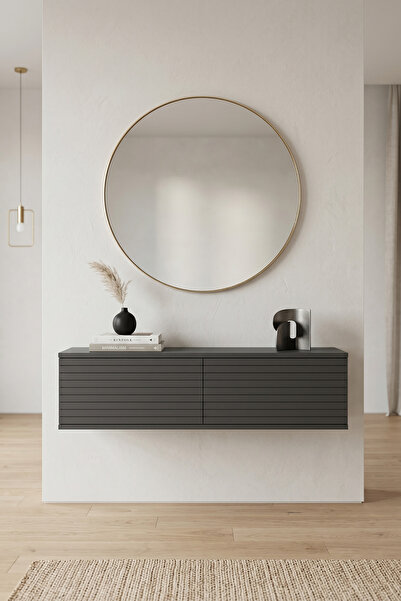 zetuna home TDA1214A DUVARA MONTAJ TV STAND, TV RAFI ANTRASİT 120CM