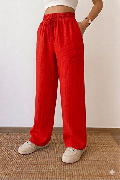 sarıdağ Λινό παντελόνι Palazzo