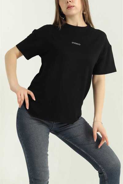 Zeliza Moda Evi Oversize Short Sleeve Women's T-Shirt-Qyshq