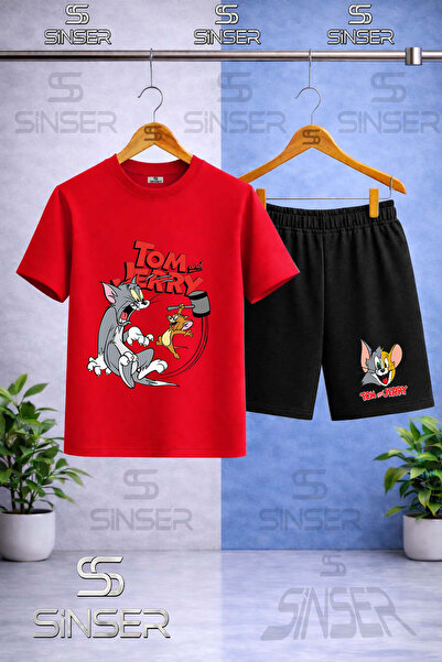 SS SİNSER Παιδικό μπλουζάκι με στάμπα CAT MOUSE TM JRY TOKMAK με λαιμόκοψη - ...