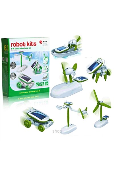 baytoptan Güneş Enerjili Robot Oluşturma Seti (6 in 1)