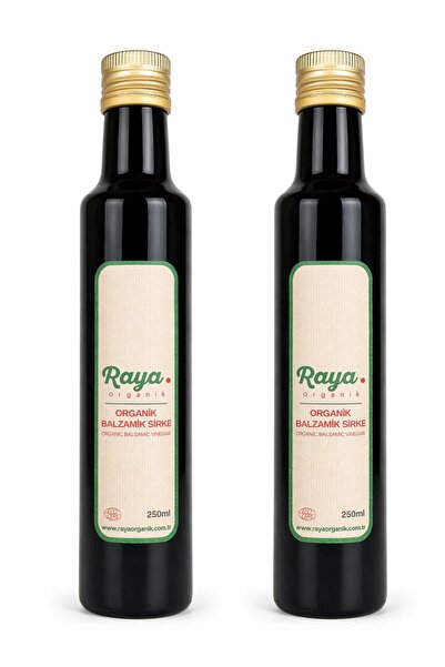 Raya Organik Organik Balzamik Sirke 2'li Set (2 x 250 ml – Toplam 500 ml)