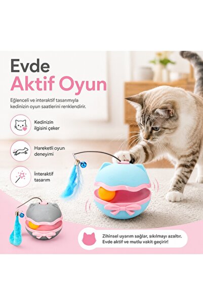MadPet Evcil Hayvan Elektronik Hareketli Kuyruklu Dönebilen Toplu Tumbler Oyu...