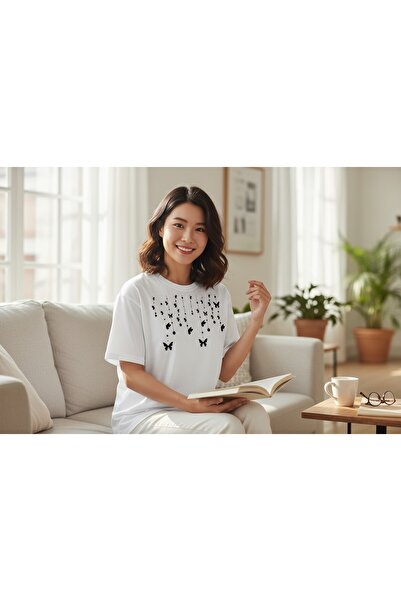 URBANTRENDSTORE Unisex Minimal Printed Pattern Casual for Holidays Simple Bas...