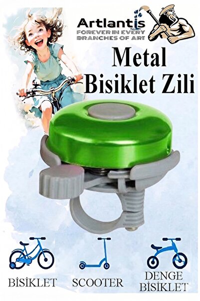 Artlantis Metal Bisiklet Zili 1 Adet Scooter Zili Denge Zili Alümünyum Bisikl...