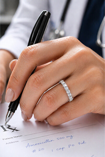 Crystal Diamond Zirconia Elite 1.50 karat tamtur pırlanta montür yüzük ( kara...