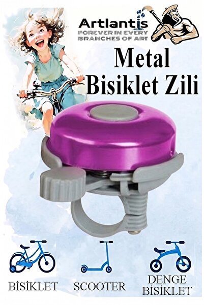 Artlantis Metal Bisiklet Zili 1 Adet Scooter Zili Denge Zili Alümünyum Bisikl...